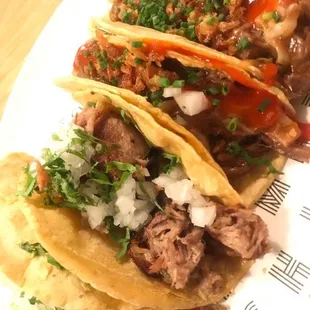 Taco carnitas pastor azada
