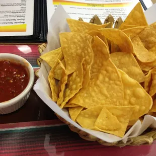 Complimentary chips &amp; salsa