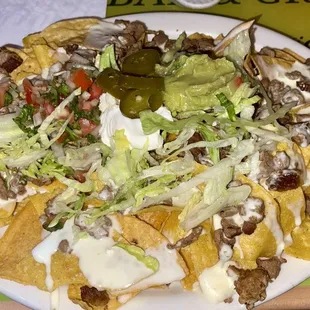 Nacho Supreme (steak, no beans)