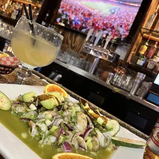 Bomb aguachiles and Paloma! &amp;&amp; football is back!