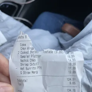 They charged me $17.99 for a bean, cheese &amp; rice burrito. And refused to adjust the price. They charged me for a wet burrito. ';€