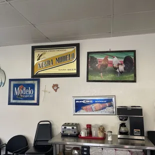 the interior of a restaurant