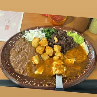 Barbacoa and egg plate!