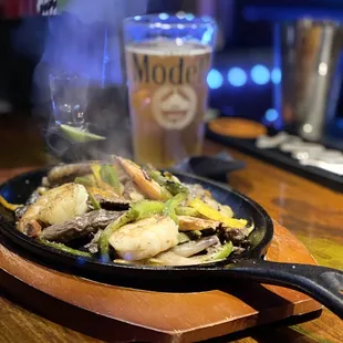 a plate of food on a table