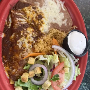 Lunch Portion Cheese Enchilada
