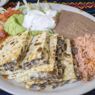 Fajita Quesadilla plate