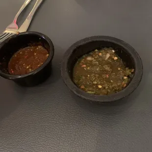 Two house salsa over the top hot