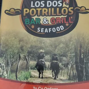 Cover of menu