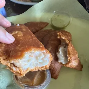 Shrimp empanadas were okay