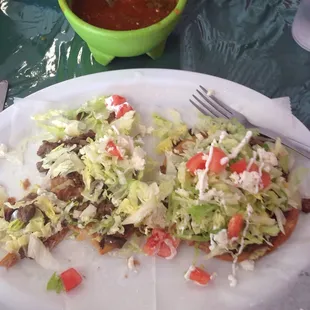 Crunchy devious tostada