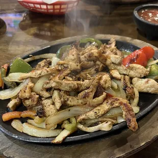 Chicken fajitas