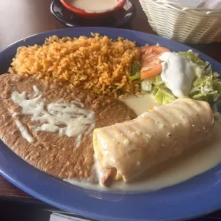 Shrimp Chimichanga- Lunch Special