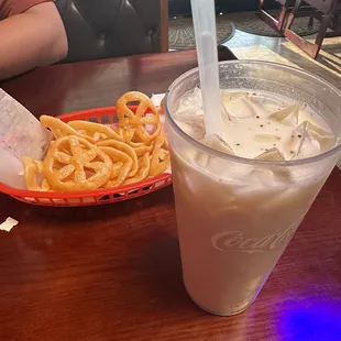 horchata was good. liked the chicharrones instead of chips and salsa