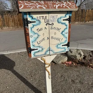 Onsite Little Free Library.