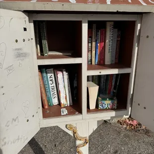 Onsite Little Free Library.