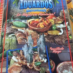 Front of Menu