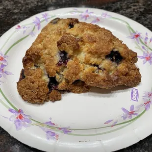 Blueberry white chocolate scone