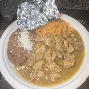 Chile verde plate