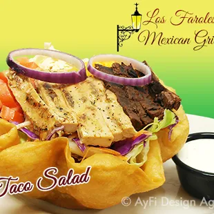 Taco Salad from Los Faroles Mexican Restaurant