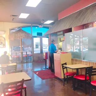 Inside the restaurant