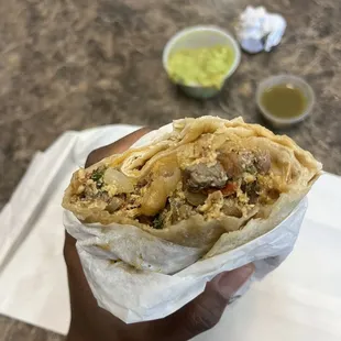 California Burrito with egg