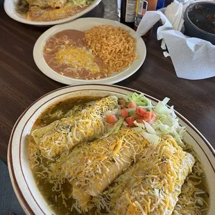 10. Three Combo Enchiladas and A. Plato de Enchilada