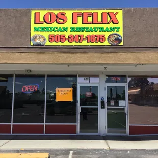 The front of our Restaurant