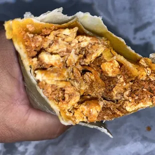 Chorizo &amp; Eggs Burrito, delicious! Served all day.