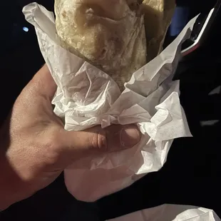 California burrito was awesome (much better than my photography skills, taken late at night while eating in my car!!!!)