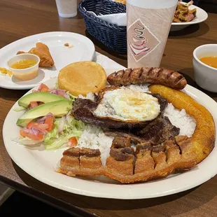 Traditional Honduran meal