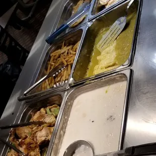 a variety of food items