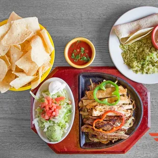 Grilled Steak &amp; Chicken Fajitas