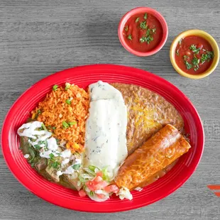 Los Tres Enchilada Platter