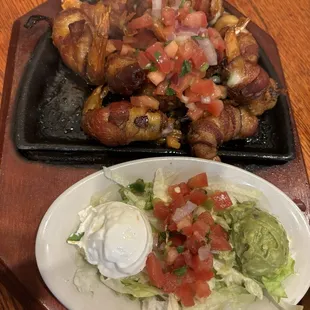 Bacon Wrapped Shrimp Fajitas