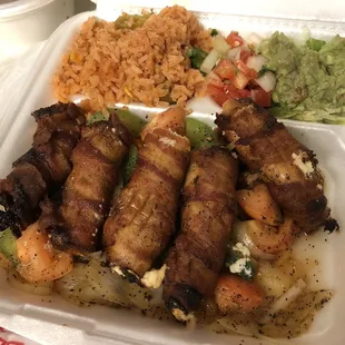 El Mexicano Platter to-go. It tastes as amazing as it looks! Thank you