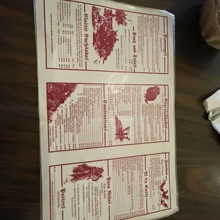 Menu front