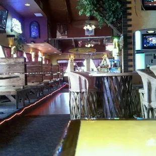 the inside of a restaurant