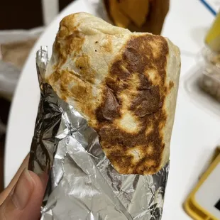 Asked for the super burrito grilled!