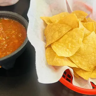 Complimentary chips n salsa