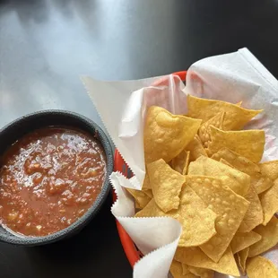 Complimentary chips n salsa