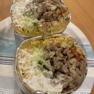 Carne asada burrito