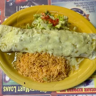 8. Chili Verde Burrito