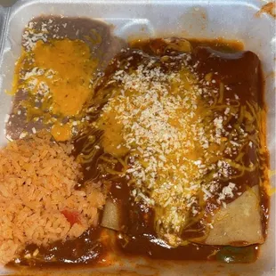 Cheese enchiladas combo