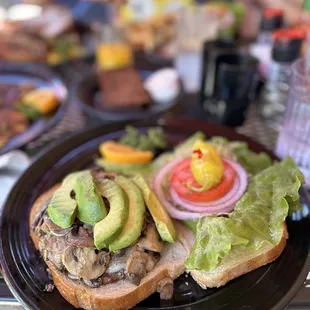 Mushroom Swiss Burger