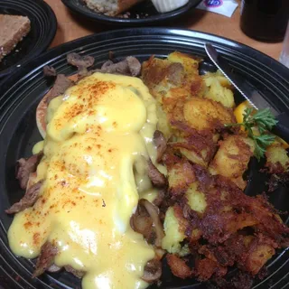 Flank Steak Benedict