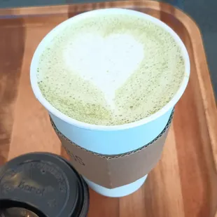 Hot Match Lavender latte