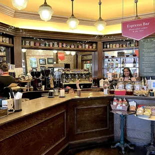 Espresso bar on the other side.