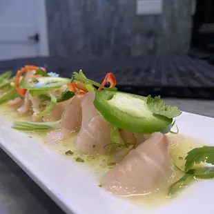 Hamachi Crudo