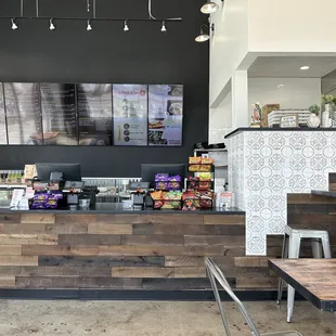 the interior of the restaurant