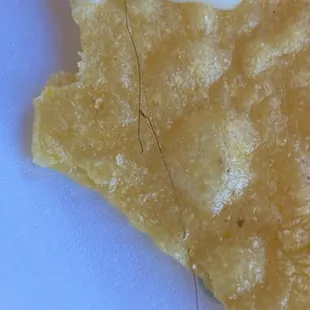 Hair that is fried into the chip.
